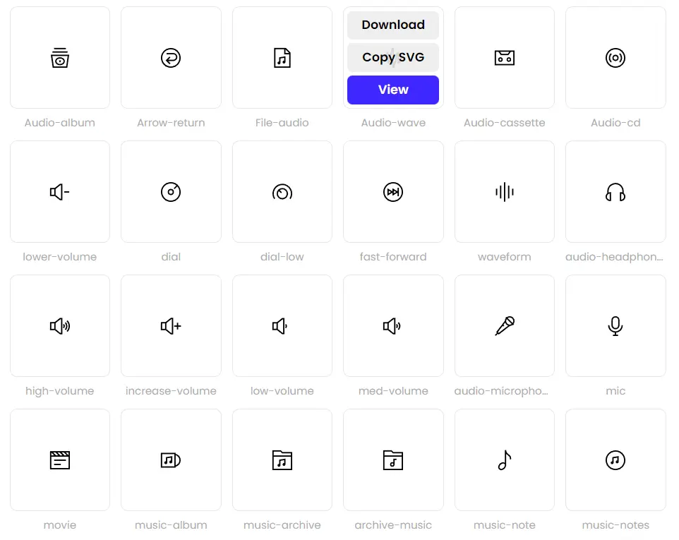 Atlas icons